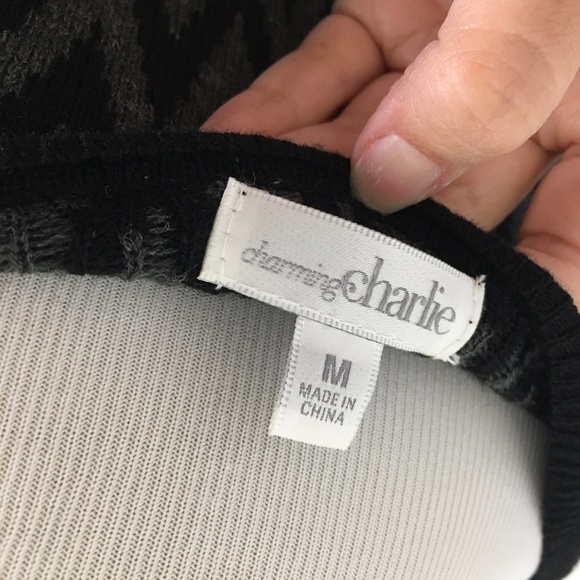 NWT Charming Charlie Chevron Sweater Dress - Picture 8 of 8